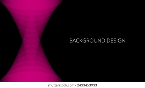 Black and pink abstract background with blended geometric pattern, futuristic design. Crossed cones	