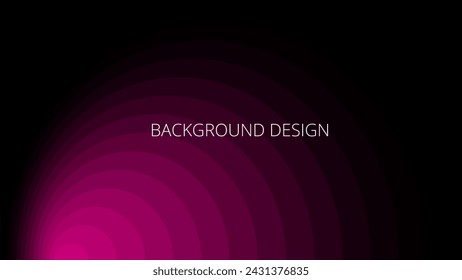 Black and pink abstract background with lines and gradient transition, blended rounds, overlay pattern
