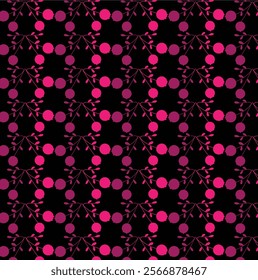 black and pink artwork pattern