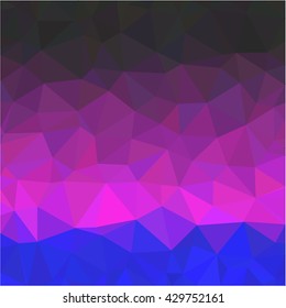 Black pink blue low poly beautiful background