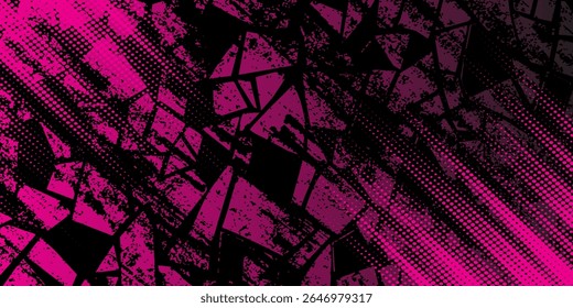 black pink brush pattern car sticker banner sporty abstract line pink black color combination grunge brush pattern modern motorsport racing design