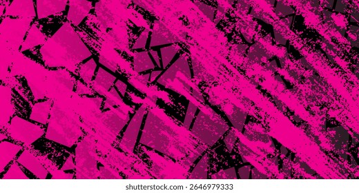 black pink brush pattern car sticker banner sporty abstract line pink black color combination grunge brush pattern modern motorsport racing design