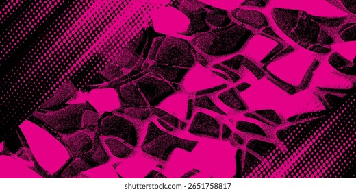 black pink brush pattern car sticker banner sporty abstract line pink black color combination grunge brush pattern modern motorsport racing design