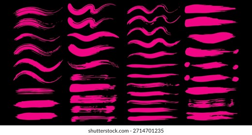 preto rosa escova padrão carro adesivo banner sporty linha abstrata cor preta rosa combinação grunge escova padrão moderno automobilismo design de corrida. Eps10