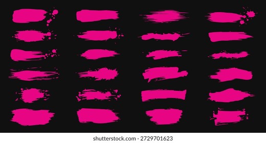 Negro Pincel de color rosa Patrón de coche Etiqueta engomada Anuncio Deportivo Línea abstracta Rosa Combinación de color negro Patrón de pincel grunge Diseño de carreras de automovilismo moderno