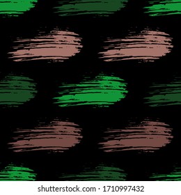 Black and pink brush strokes on blue background. Colorful background for printing brochure, poster, card, print, textile design, magazines, sport wear.  Vector illustration.
