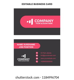 Black Pink Business card