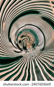 A black and pink chaotic swirl