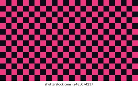 Black and Pink checkered background pattern seamless