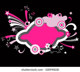 Black and pink funny congratulations frame.