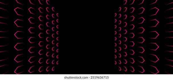 Black Pink Futuristic Tech Background Banner