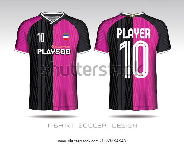 black and pink football jersey