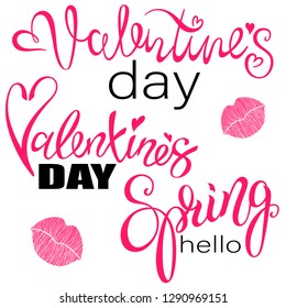 black pink lettering