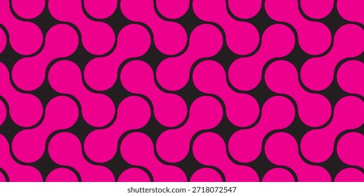 Patrón Abstractas moderno negro y rosa

