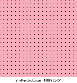 Black and Pink Polka Dot seamless pattern. Vector background.