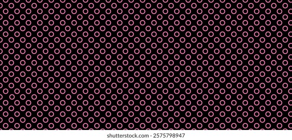 Black and pink polka dots pattern background