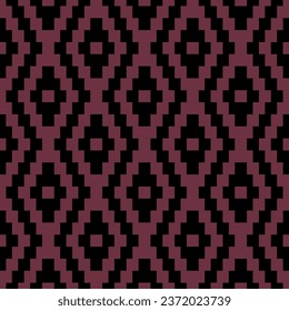 black and pink repetitive background. classic abstract geometric ornament. vector seamless pattern. fabric swatch. wrapping paper. continuous print. design element for home decor, textile, linen
