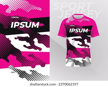 black pink shirt sport jersey mockup template design for soccer, football, racing, gaming, motocross, cycling, and running