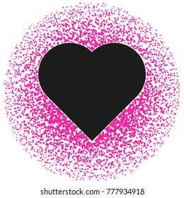 Black and pink valentine. Abstract pattern Vector illustration