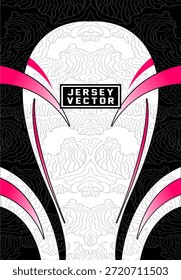 FUNDO DE DESIGN DE ONDA PRETA E ROSA PARA JERSEY DE SUBLIMAÇÃO