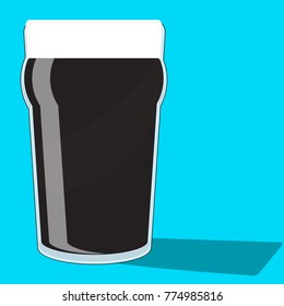 A Black pint of stout