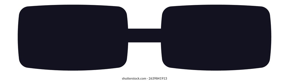 Black pixelated sunglasses represent a cool and mysterious style, perfect for conveying anonymity or a sense of intrigue in graphical design