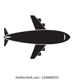 Diseño vectorial de ilustración de plano negro