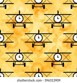 black planes on a light background seamless pattern grunge texture