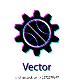 Black Planning strategy concept icon isolated on white background. Basketball cup formation and tactic.  Vector Illustration
