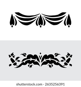 Black Plant and Leaf Icon Vector Set – Silhouette Botanical Elements with Floral, Leaves, and Nature Shapes – Simple Natural Clip Art for Decoration, Graphic Design, and Illustrations