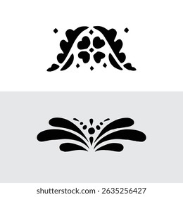 Black Plant and Leaf Icon Vector Set – Silhouette Botanical Elements with Floral, Leaves, and Nature Shapes – Simple Natural Clip Art for Decoration, Graphic Design, and Illustrations