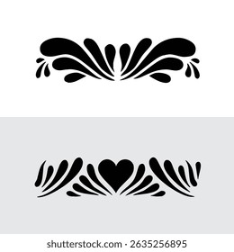 Black Plant and Leaf Icon Vector Set – Silhouette Botanical Elements with Floral, Leaves, and Nature Shapes – Simple Natural Clip Art for Decoration, Graphic Design, and Illustrations