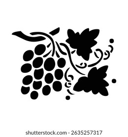 Black Plant and Leaf Icon Vector Set – Silhouette Botanical Elements with Floral, Leaves, and Nature Shapes – Simple Natural Clip Art for Decoration, Graphic Design, and Illustrations