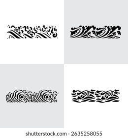 Black Plant and Leaf Icon Vector Set – Silhouette Botanical Elements with Floral, Leaves, and Nature Shapes – Simple Natural Clip Art for Decoration, Graphic Design, and Illustrations