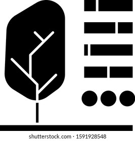 Black Plant status icon isolated on white background.  Vector Illustration