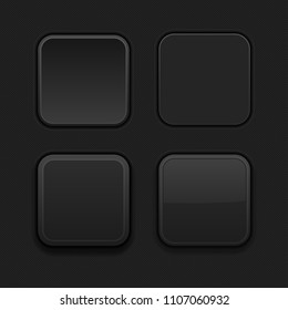 Square Buttons Normal Pushed Active Hover Stock Illustration 577548103