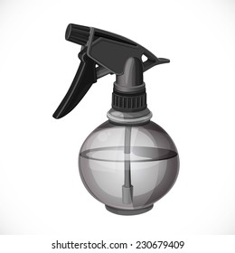 Black plastic spray of water 