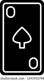 Black Playing card with diamonds symbol icon isolated on white background. Casino gambling.  Vector Illustration