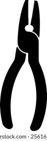  black pliers icon without background