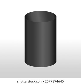 Black podium circle 3d Empty stage, product platform background, Vector illustration