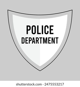 Black Police badge icon isolated on white background. Sheriff badge sign. Shield with star symbol. Vector. Police badge icon.