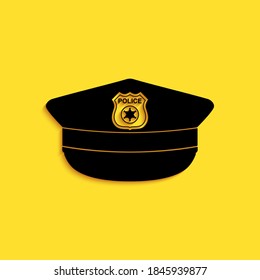 yellow police hat