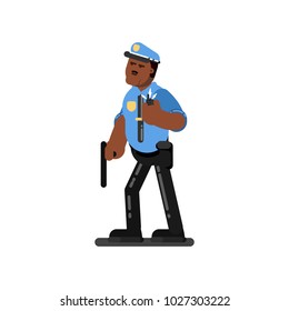 Black police officer