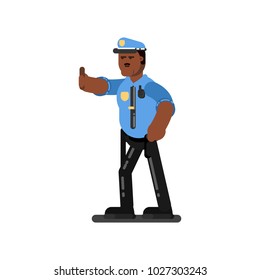 Black police officer