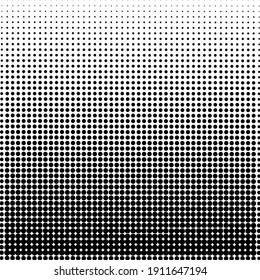 Schwarzer Halfone-Hintergrund. Schwarzer Polka-Punkt. Halftone Muster. Moderner, sauberer Halftonhintergrund, Hintergrund, Textur, Muster oder Overlay. Vektorgrafik.