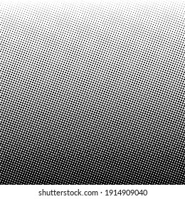 Black polka dot halftone background. Vector illustration.