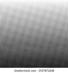 Black polka dot halftone background. Vector illustration.