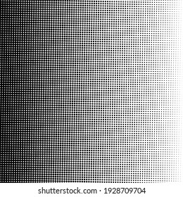 Black polka dot halftone background. Vector illustration.