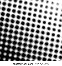 Black polka dot halftone background. Vector illustration.