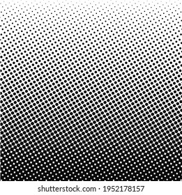 Black polka dot halftone background. Vector illustration.